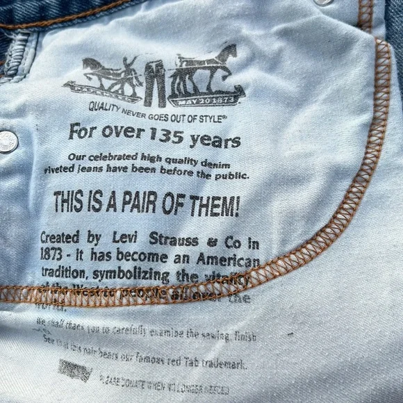 Levi Straus 505 Men’s Jeans - Picture 8 of 9